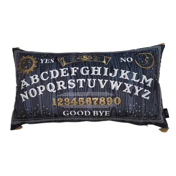 Cynthia Rowley Other - Cynthia Rowley Halloween Ouija Board Gothic Throw Pillow Black 28inx15in